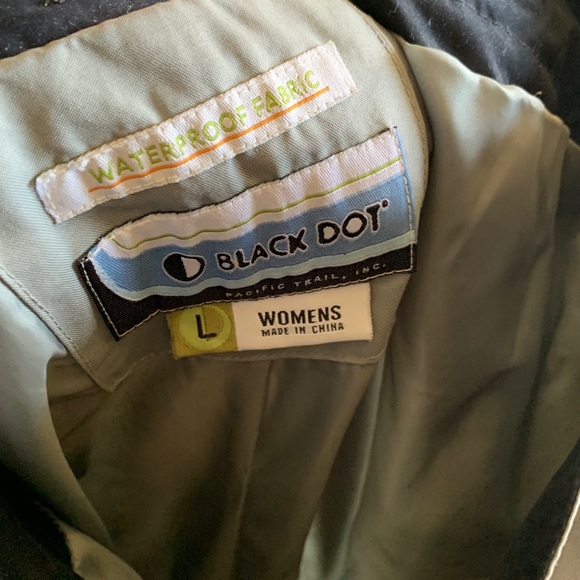 Black Dot-Gray Waterproof Snowboarding Pants Sz L - Picture 6 of 6